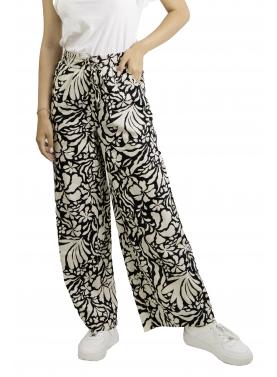 Pantalone fantasia con elastico e laccio Only
